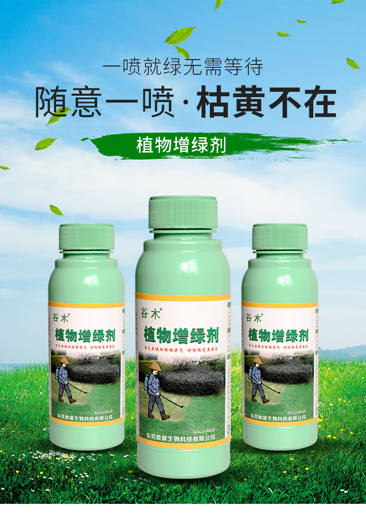 草坪增绿剂草皮枯草染绿剂草衣绿化植物染色着色剂一喷就绿不伤草 500