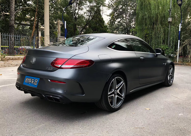 w205奔驰c级c200 63 coupe改装包围碳纤维巴博斯 奔驰c级真碳纤维前唇