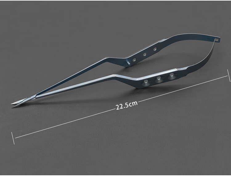 豫北不锈钢枪状剪显微剪刀钛合金直头弯头枪型脑科剪外科神经手术器械