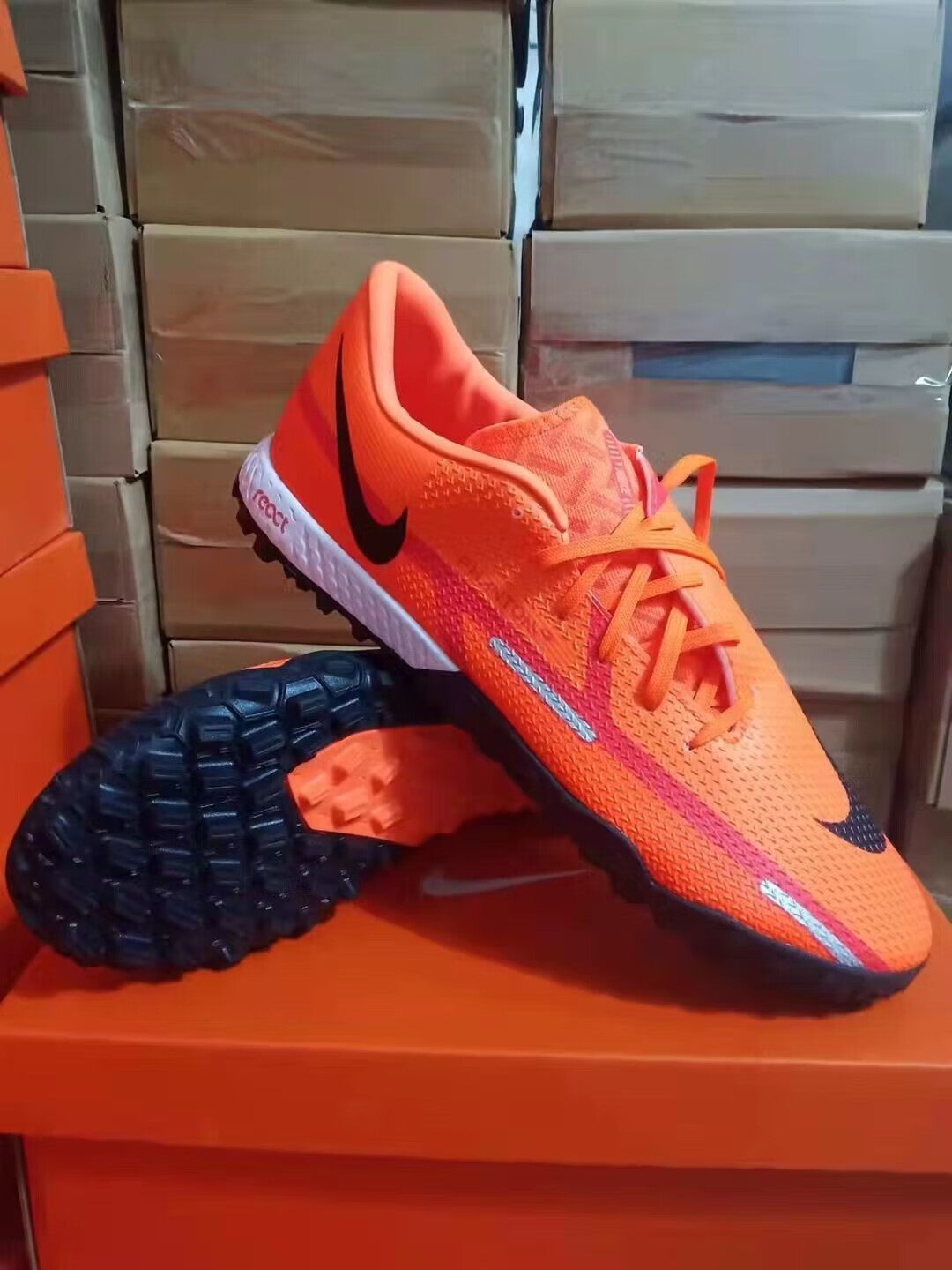 弋情phantom gt 2代针织人工草碎钉tf足球鞋男子比赛实战球鞋训练球鞋