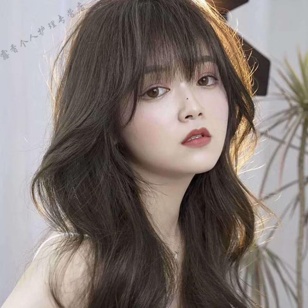 青木茶色染发剂2022流行色茶青色亚麻闷青茶棕色染发膏植物青木茶色