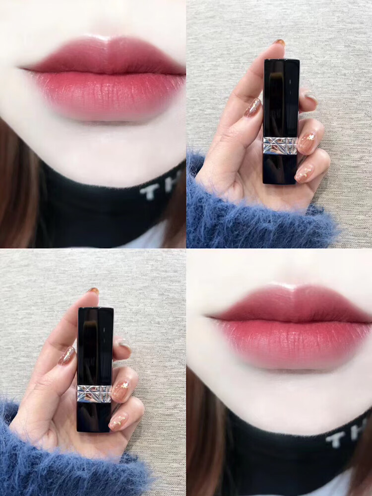 dio迪奥黑管口红740烂番茄色自然裸妆 丝绒滋润哑光999 846 720教师节