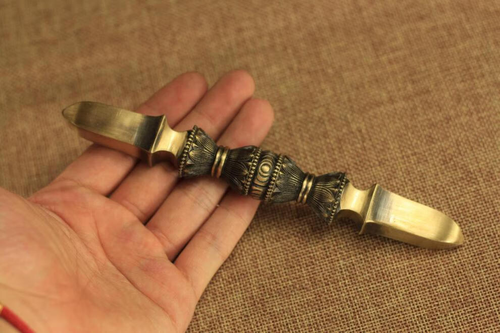 【提伯斯】佛像唐密真言宗独股杵16cm 合金金刚杵降魔杵法器宝杵 一字