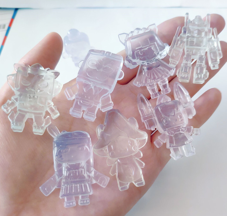 迷你世界盲盒 橡皮仔玩具动漫游戏人偶挂件儿童透明变色橡皮玩偶 迷你