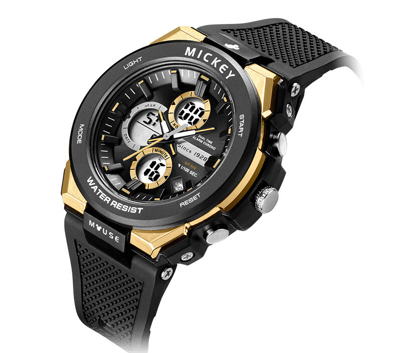 迪士尼儿童手表 高端进口机芯男孩防水夜光运动电子手表男学生米奇