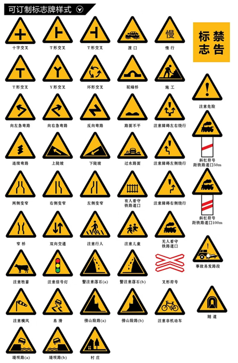 適用於道路封閉禁止駛入可摺疊反光道路施工標誌牌警示牌交通標誌
