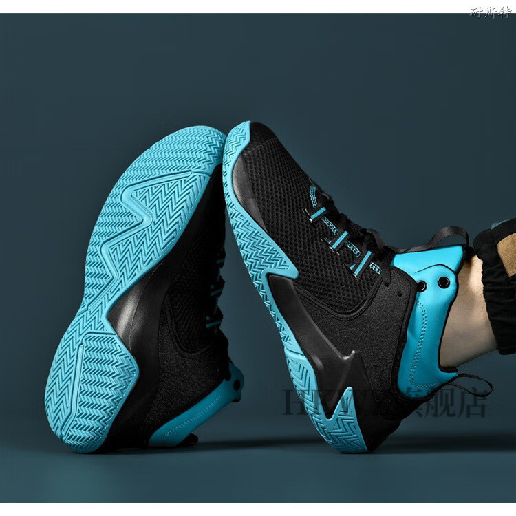 男生特大号加肥大码篮球鞋男464748码男鞋橡胶底休闲运动鞋透气网面