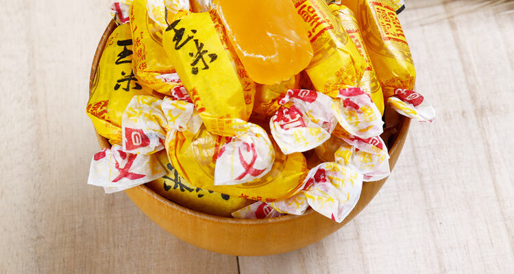 圣福记玉米软糖饴糖山东特产高粱饴喜糖水果味软糖散装2500g圣福记