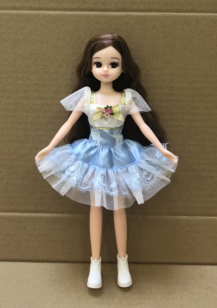 licca丽佳小布娃娃衣服裙子可儿娃娃小礼裙连衣裙休闲时装清乳白色