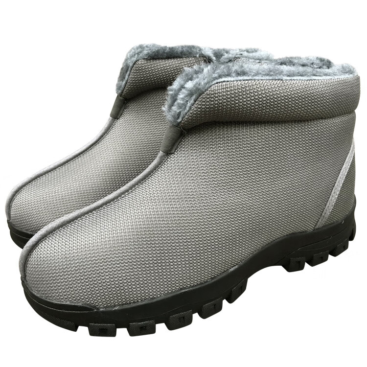 僧鞋男秋冬季防水防湿防滑加厚保暖绒棉僧鞋棉靴僧棉鞋 土黄色 35