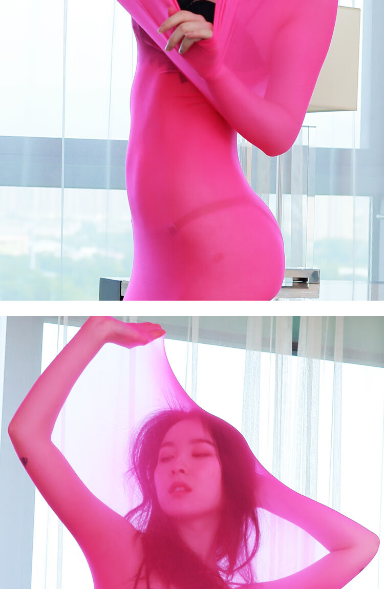 丝袜睡袋性感身女加大码双人无缝连体丝袜情侣睡袋包头头套超紧身