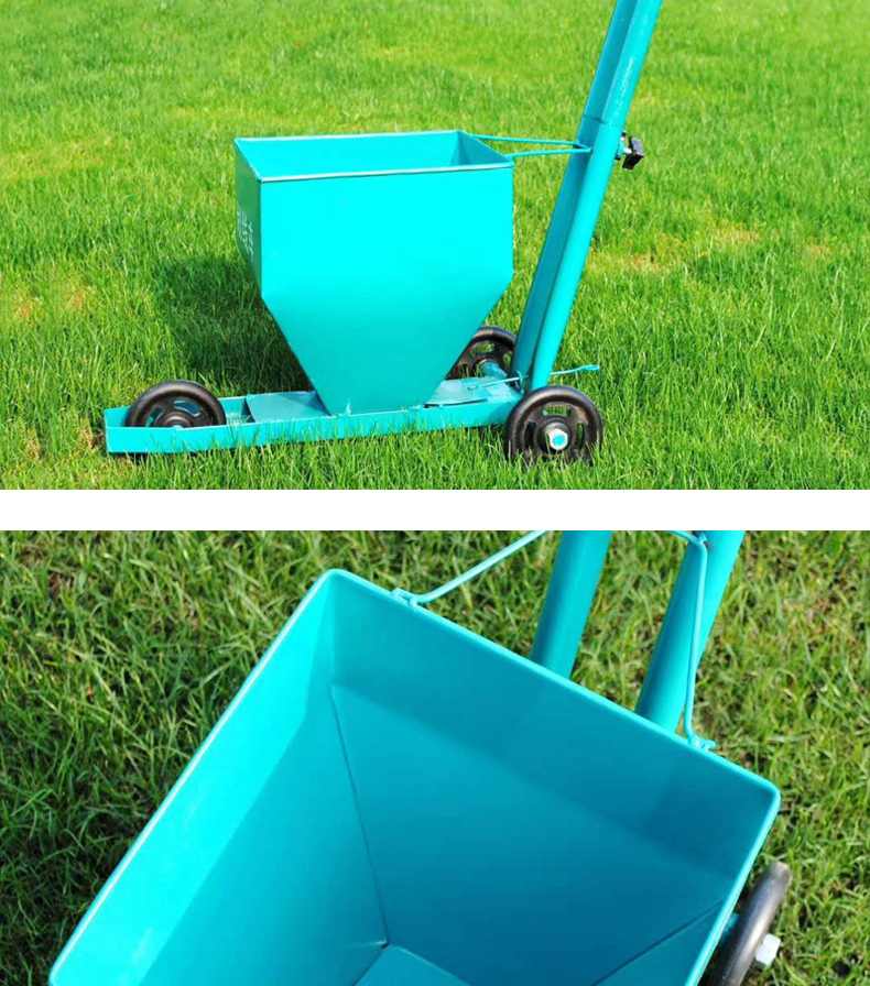 划线车石灰粉撒粉器工地跑道路画线车工具田径地面施工划线器红色招标