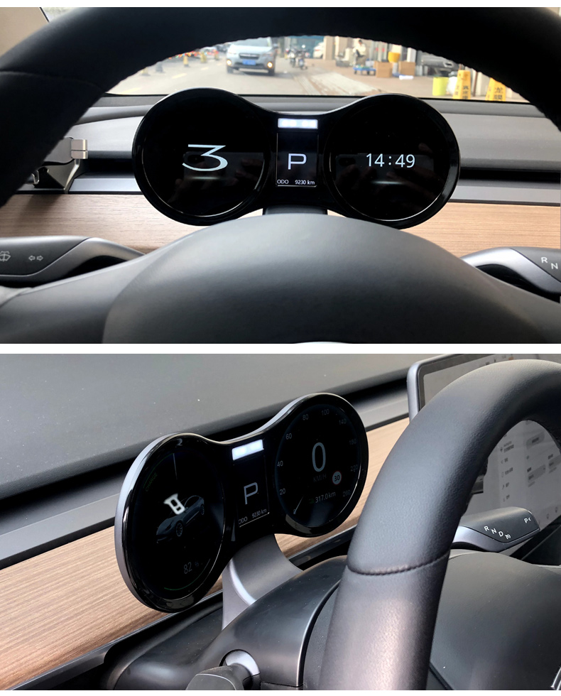 适用于tesla特斯拉model3 model y液晶仪表盘 特斯拉数字hud双仪表
