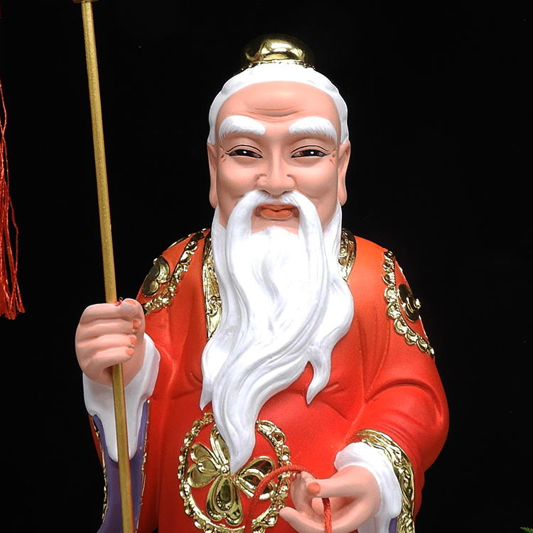 月老像 月老神像汉白玉月下老人摆件供奉求月老星君佛像12/16寸 16寸