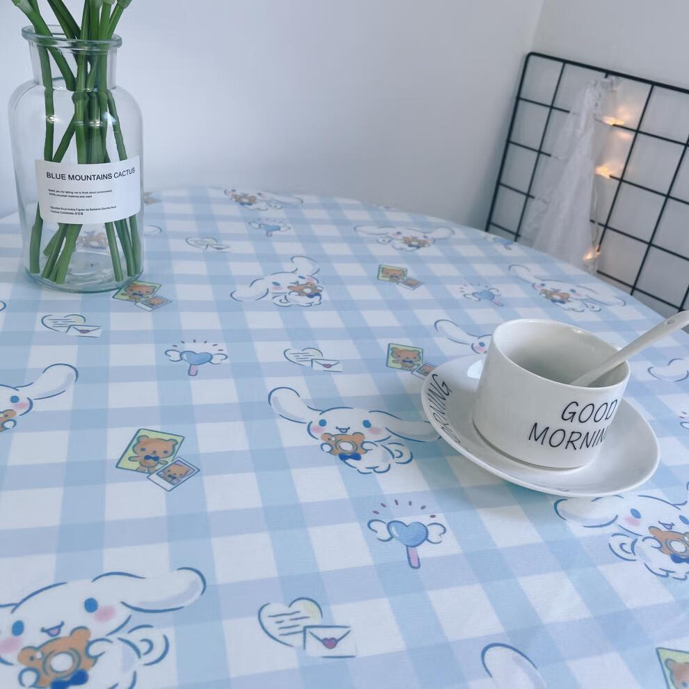 玉桂狗桌垫北欧卡通双子星可爱少女心ins桌布书桌课桌茶几桌垫hello