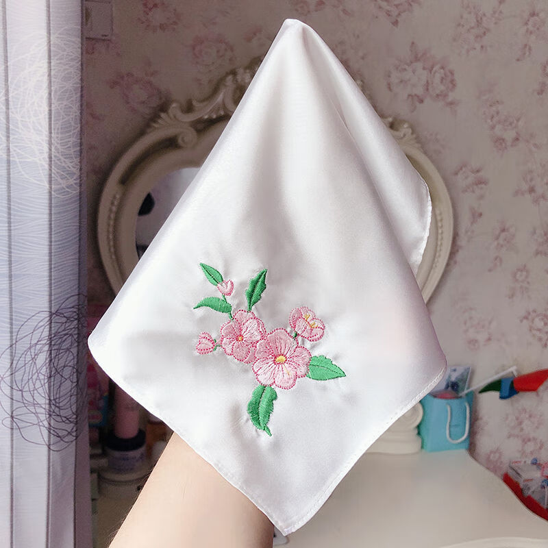 景区旅游纪念品丝绸绣花古风手帕刺绣手绢汉服配饰女【2月28日发完】