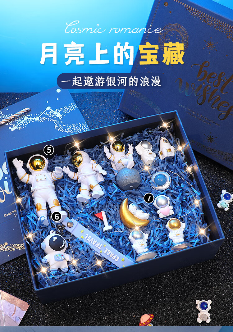 69七夕礼物宇航员礼盒生日礼物男孩六一儿童节61幼儿园61男童小姬幻