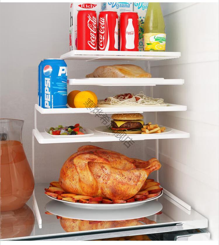 冷冻柜里的架子 冰柜冰箱架子置物架内部里面分层隔层架放剩菜多层