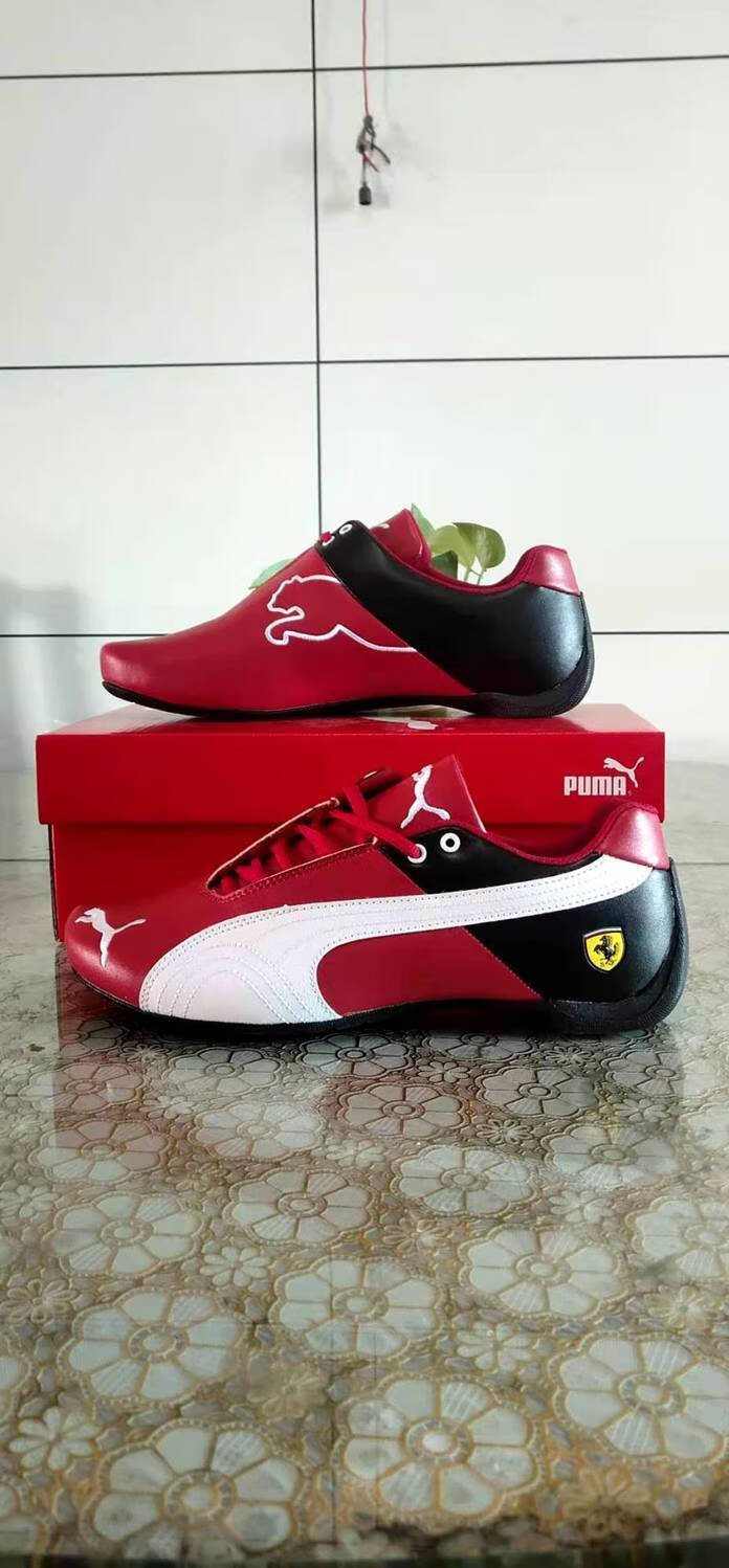 【商场同款】彪马联名法拉利红男女同款f1赛车鞋复古鞋子男港风百搭