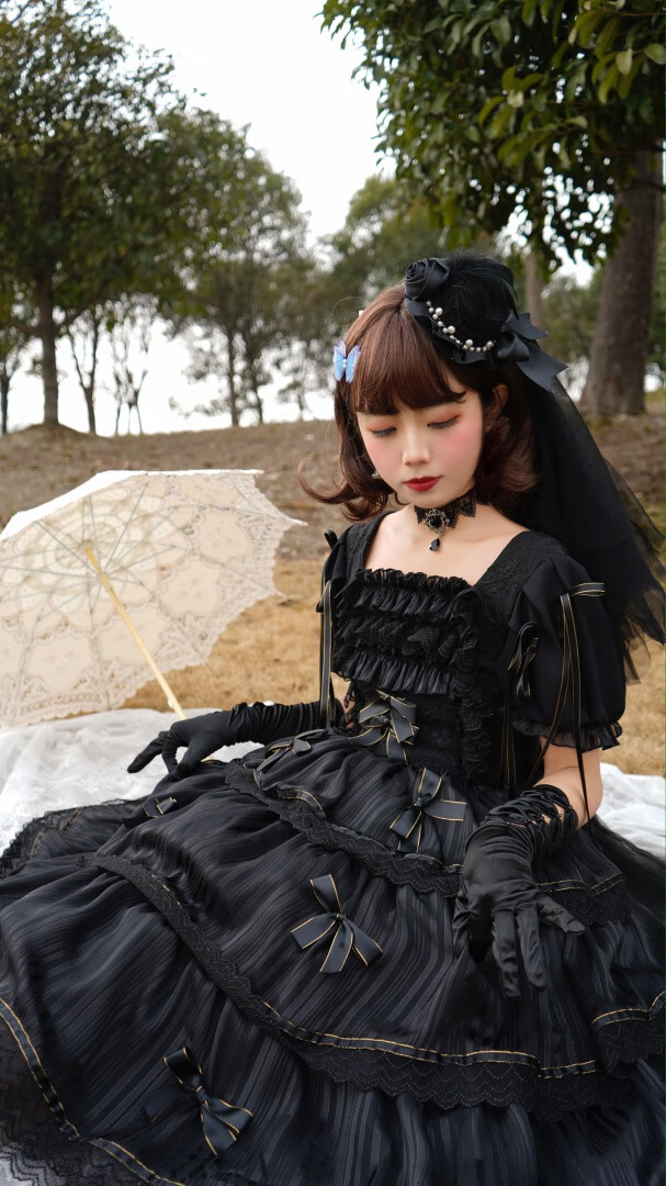 镂空蕾丝连衣裙收腰显瘦气质春季定金佳期如梦花嫁lolita白月光朱砂痣