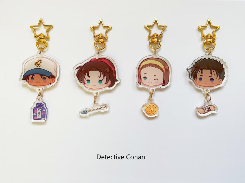 名侦探柯南周边徽章`星坠挂件/毛利兰灰原哀安室透赤井秀一动漫周边