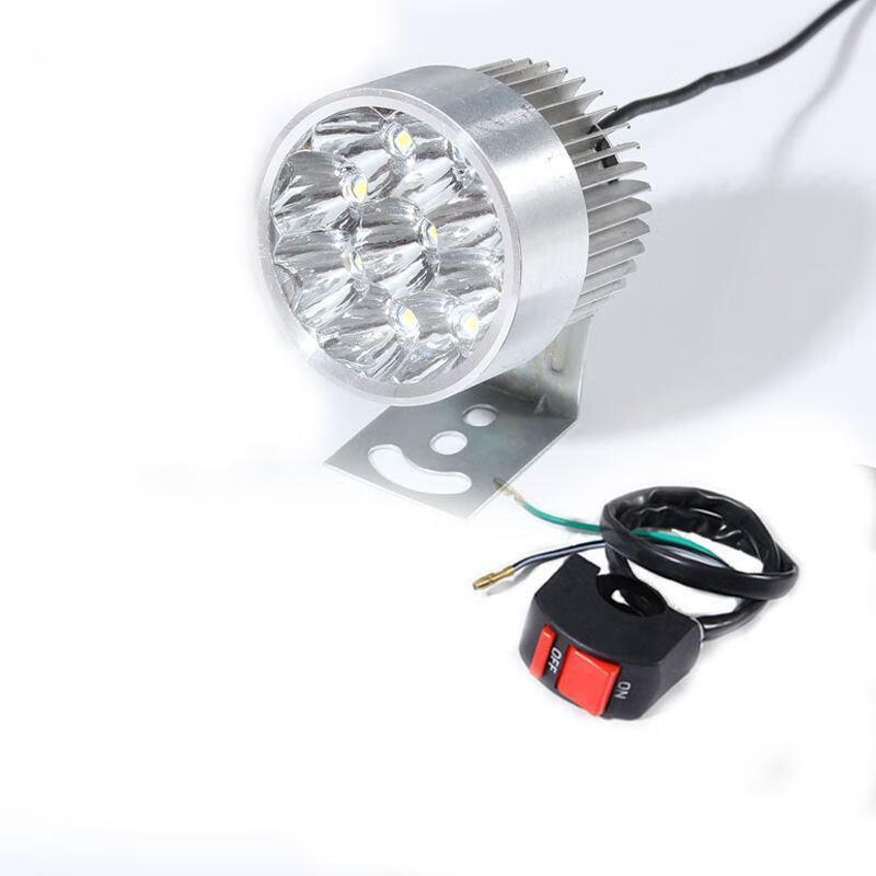 电动电瓶车灯超亮强光改装外置三轮车12v48车灯摩托车led大灯防水高亮