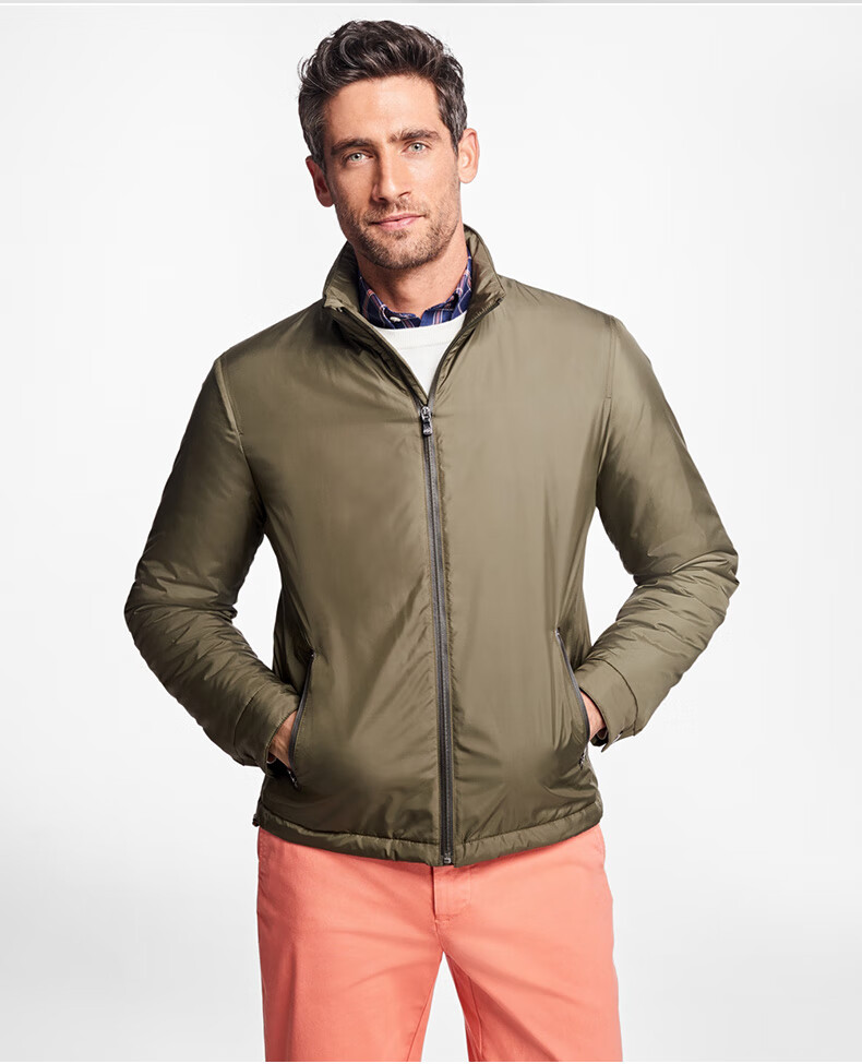 brooks brothers/布克兄弟男士21新人造鸭绒飞行服 3002-绿色 m