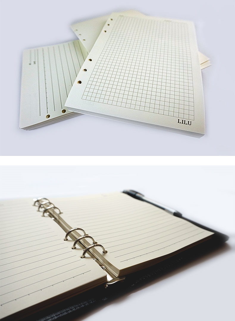 b5活页笔记本子办公文具会议记录九孔大号16k商务记事本可拆卸空白