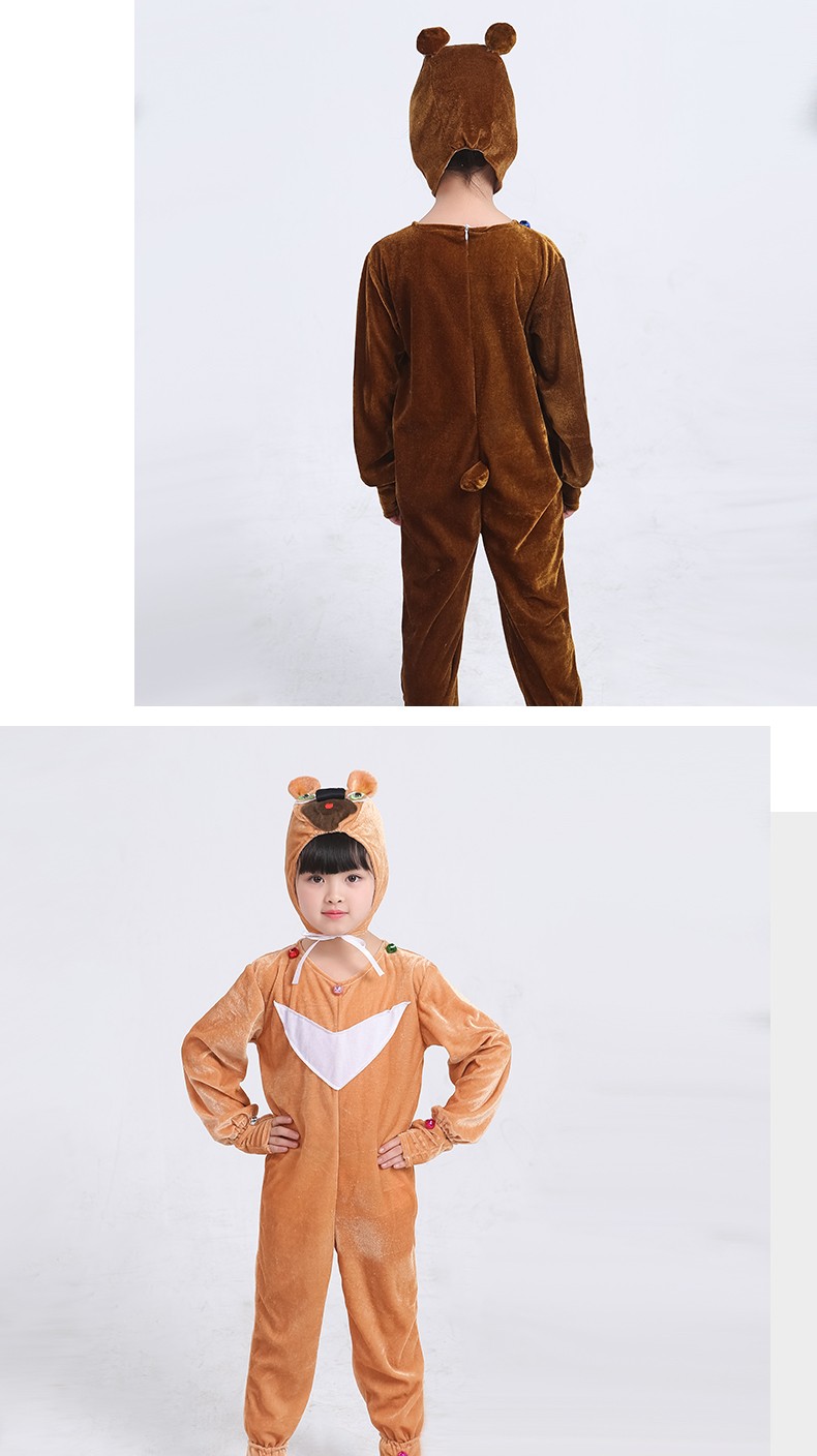 光头强衣服熊大衣服熊二光头强同款衣服演出服六一儿童动物服装幼儿
