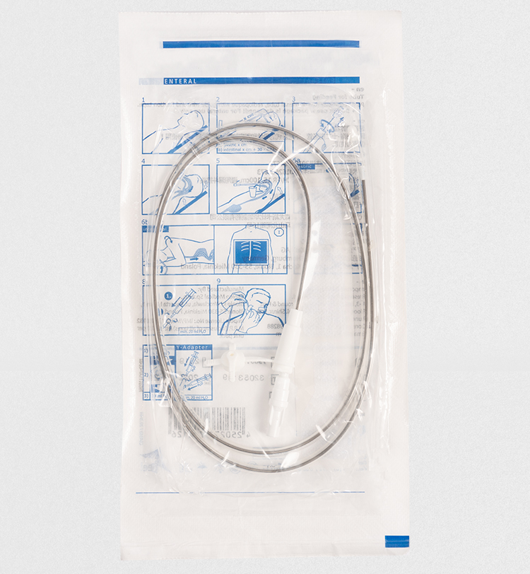 长期带导丝经鼻喂养硅胶通用德国进口freka鼻饲管医用的 12号成人胃管
