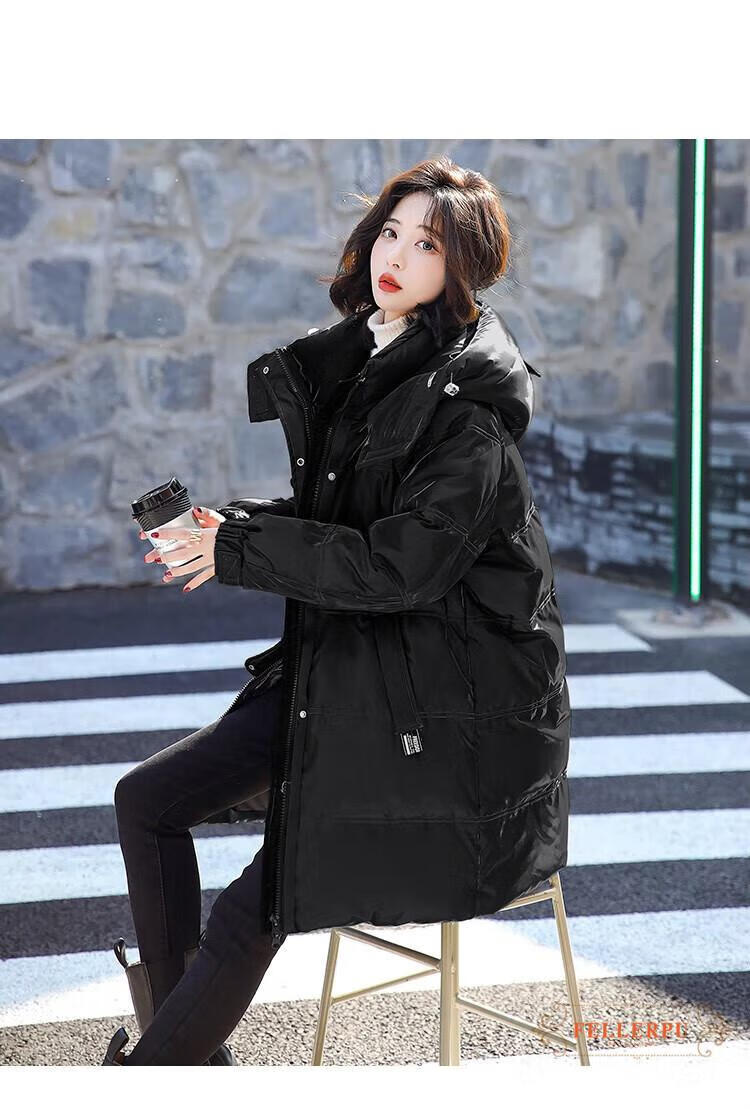 菲乐普(fellerpu)轻奢品牌气质中长款羽绒服女2022年新款冬季时尚洋气
