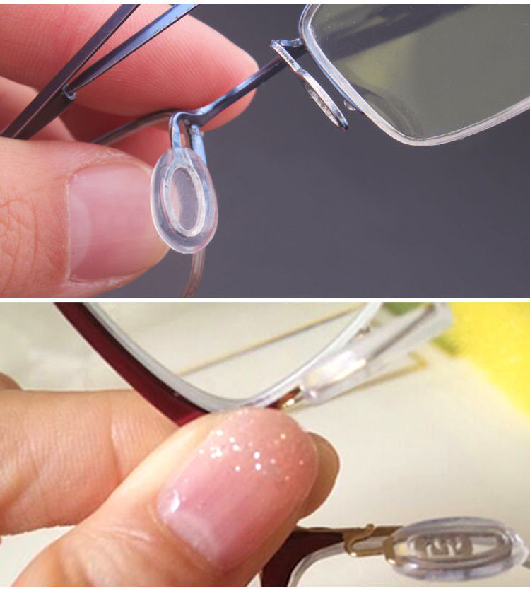 心墨染新品眼镜软鼻托硅胶鼻托眼镜鼻托式眼镜配件软奶嘴硅胶眼晴无框
