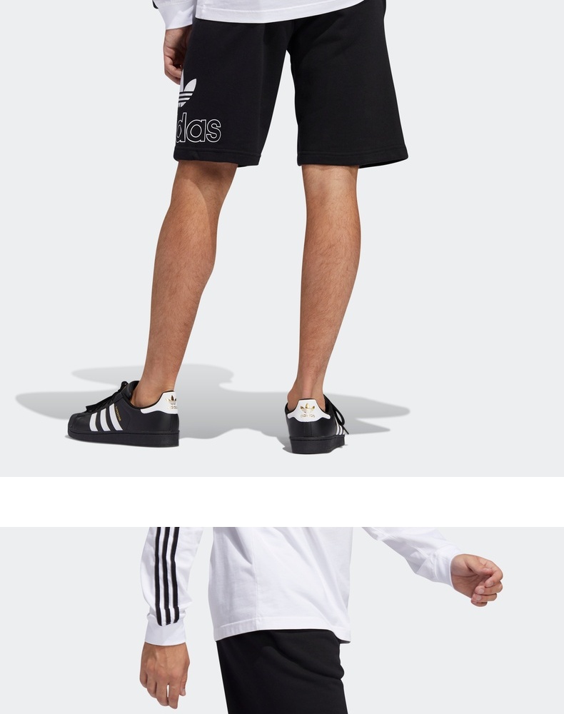 阿迪达斯官网 adidas 三叶草 pre game short 男装夏季宽松运动短裤fm