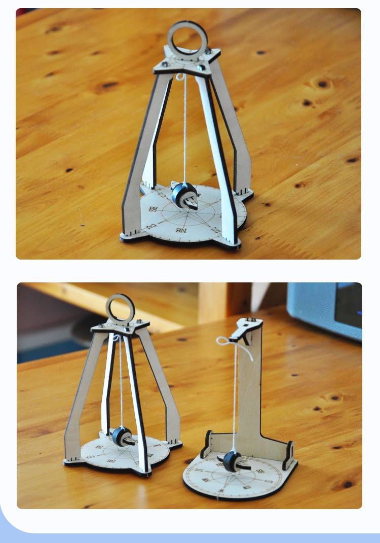 指南针 儿童 自制指南针diy科技小制作小学生科学发明手工材料包 w32