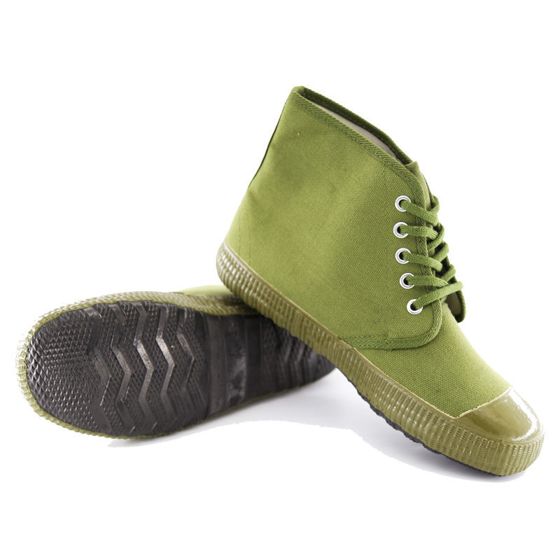 解放鞋高腰农田鞋男工作鞋防滑黄胶鞋耐磨劳保鞋工地劳动鞋女 大钉