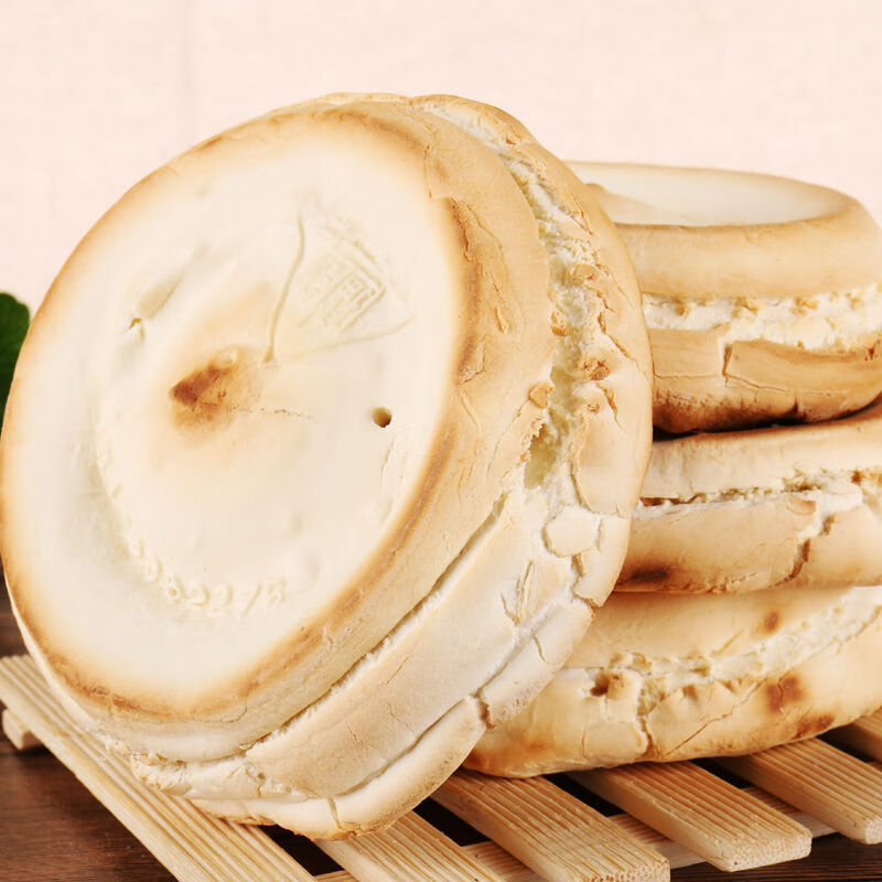 山东特产纯手工杠子头 土炉老面硬火烧即食面食烧饼馍 杠子头火烧 腾