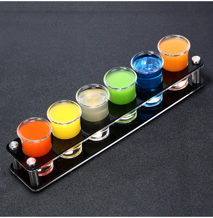 杯架一口shot杯b52轰炸机鸡尾酒套装家用白酒吞杯小 磨砂杯(25ml)