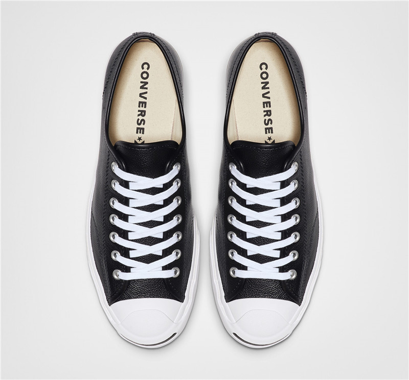 converse匡威男板鞋皮质系带休闲鞋jack purcell white/white/white 5