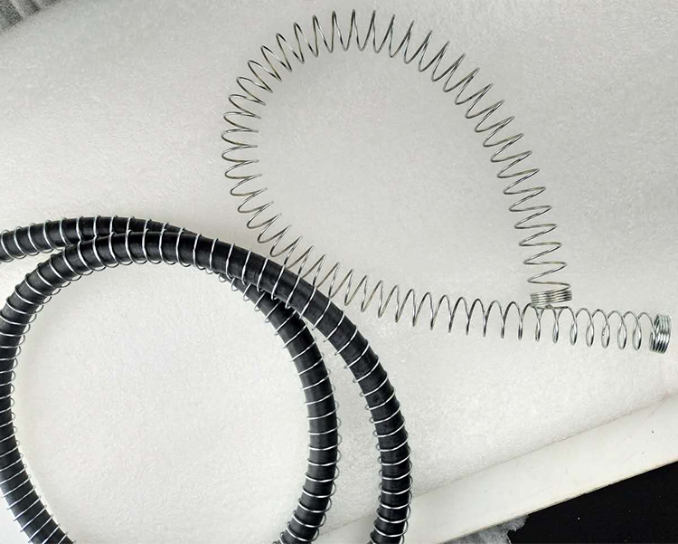 摩托车油冷散热器油冷管橡胶管钢丝弹簧护套弹簧防护套银色弹簧