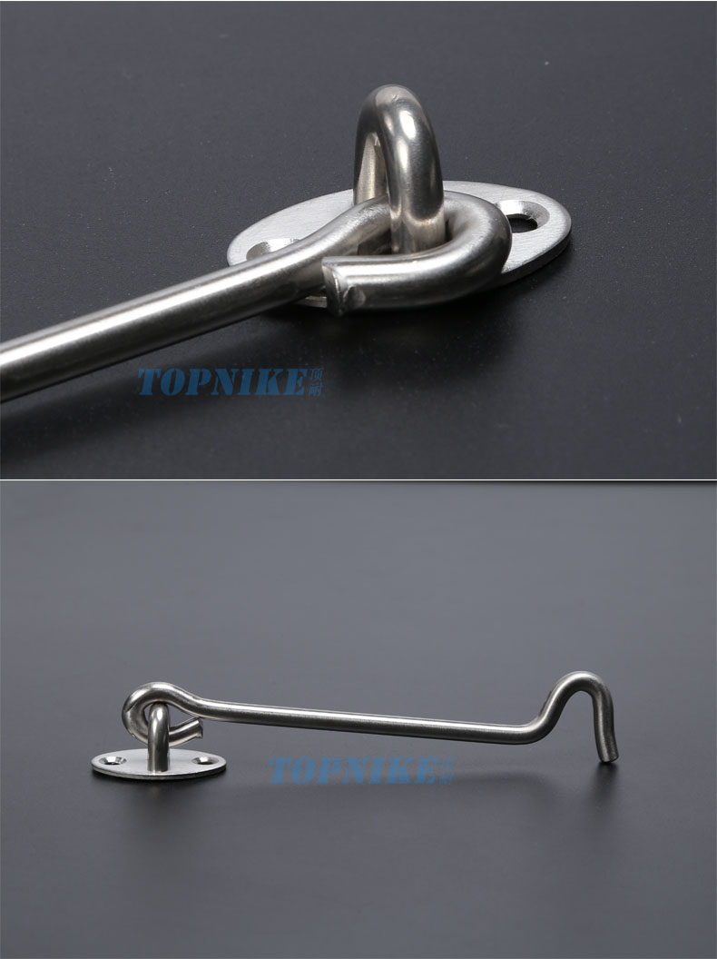 顶耐不锈钢窗钩上悬窗平开窗搭勾风钩老式防风钩窗扣推拉门搭扣钩 4寸