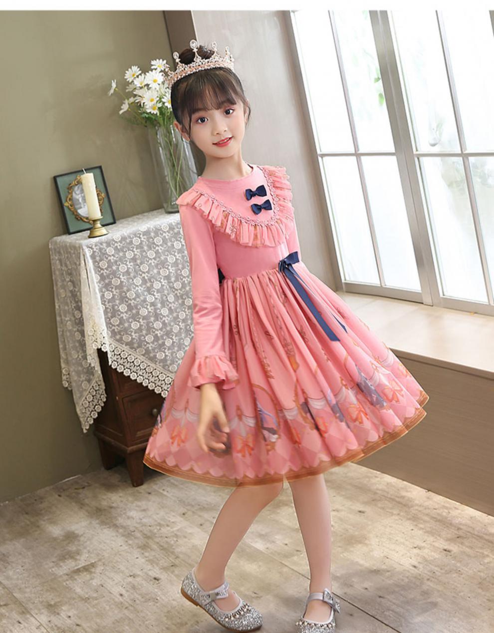 优选新品买给孩子公主裙小学生萝莉装洛丽塔裙子lolita洋装连衣裙1920