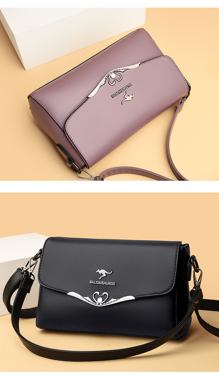 北狐中年包包女真皮2022新款软皮防盗女士单肩包斜挎妈妈包女装手袋包