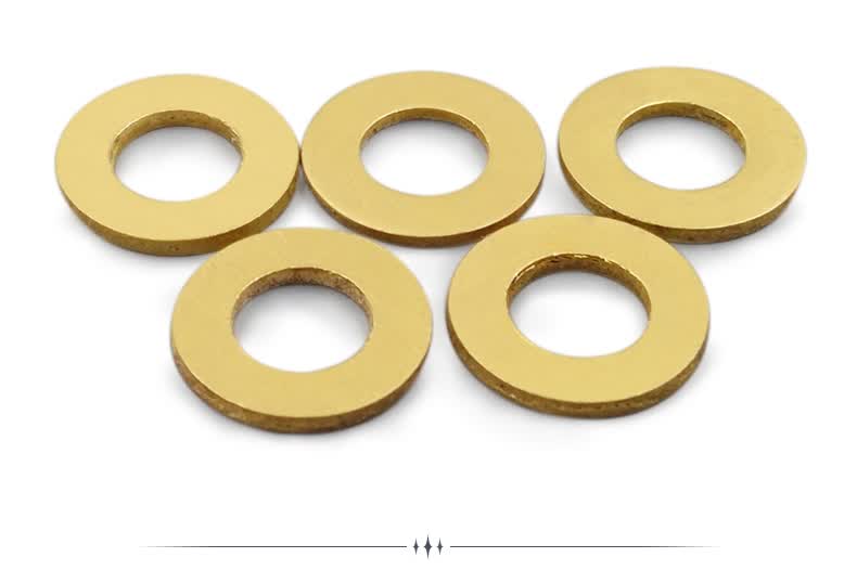 黄铜垫片垫圈加厚加大金属平垫介子垫华司m3m4m5m6m8m10m12m14m16m