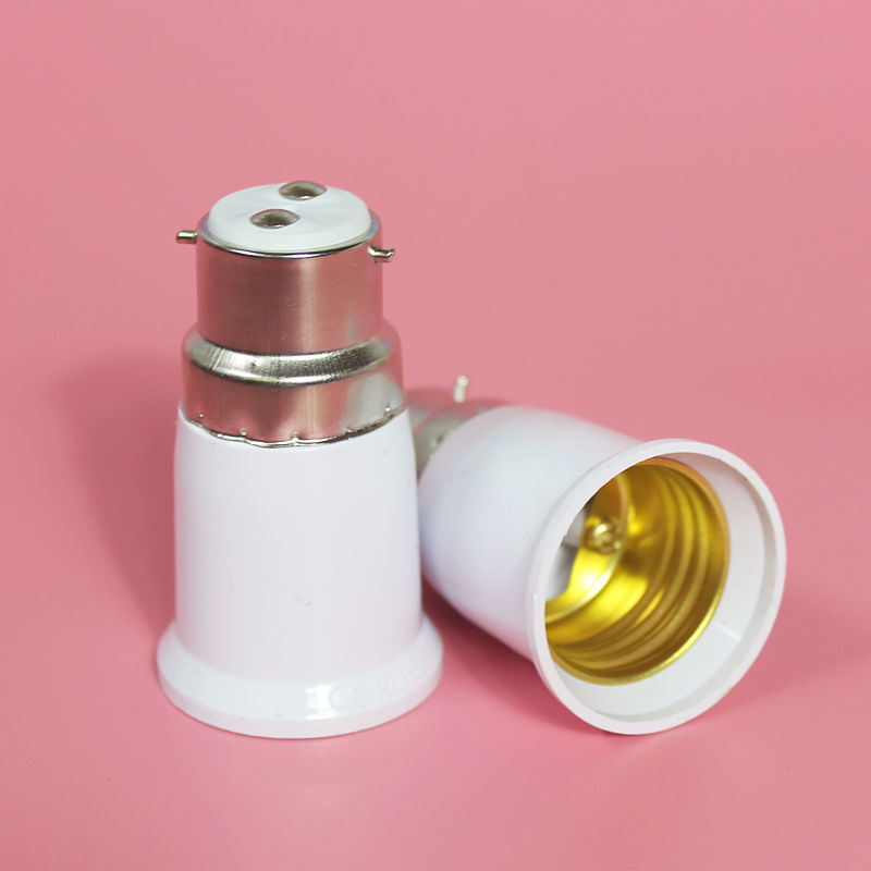 卡口转螺口b22转e27老式转换灯头灯座灯泡接口转换器螺纹转接头 1个