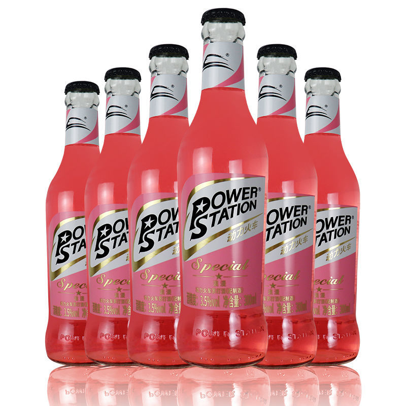 5折 动力火车啤酒 鸡尾酒预调酒基酒套装洋酒诱惑300ml*24瓶整箱苏打