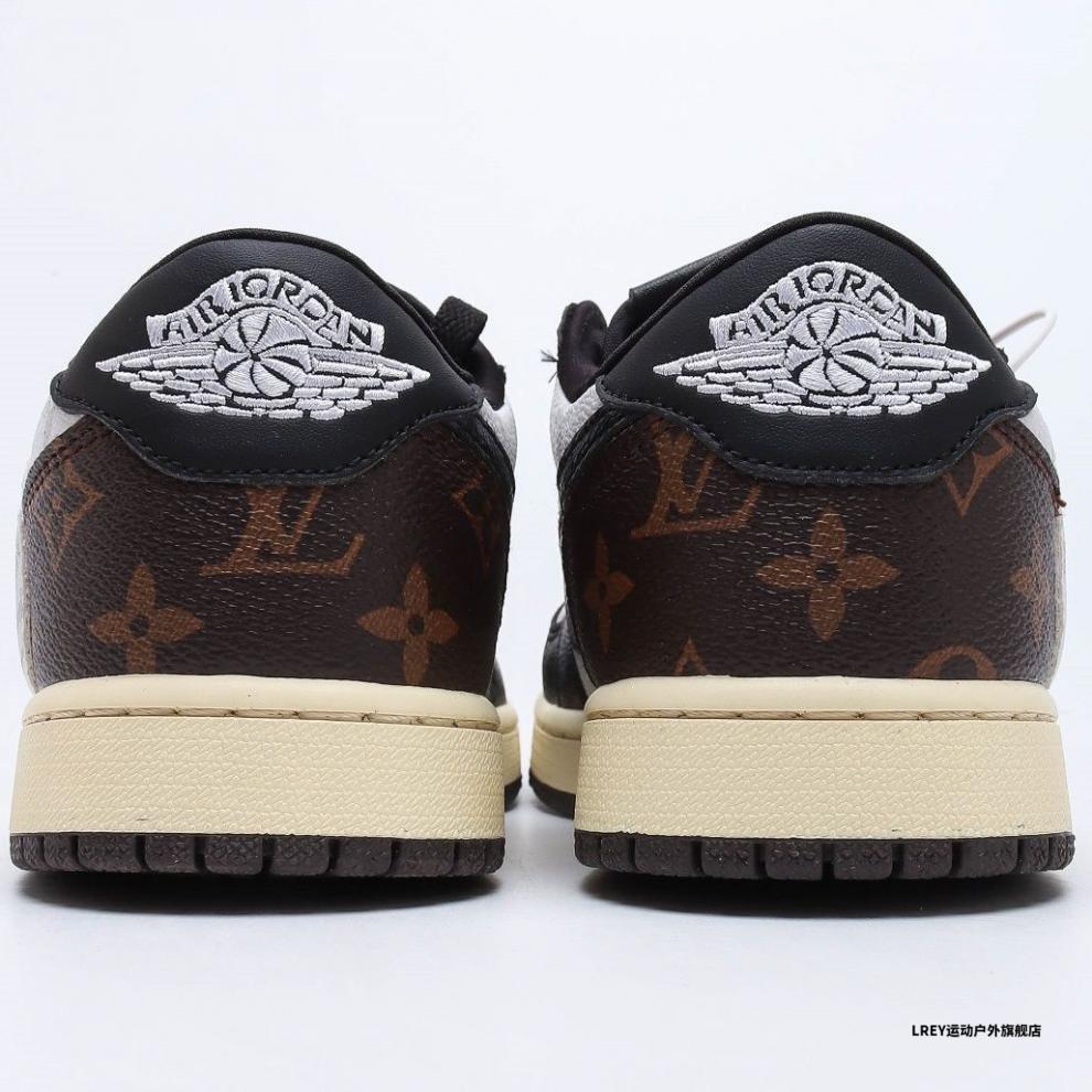 莆田纯原男女同款篮球ir乔1lowts低帮倒钩鬼脸方联名篮球情侣运动男女