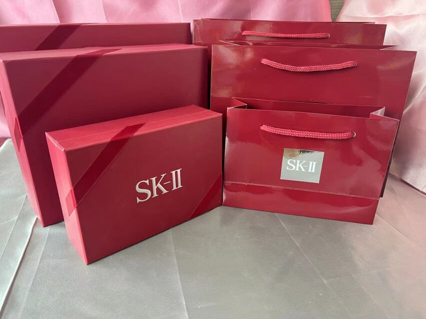sk2礼盒空盒子国内skiisk-ii盒子sk2 礼盒包装盒空礼盒 中号礼袋