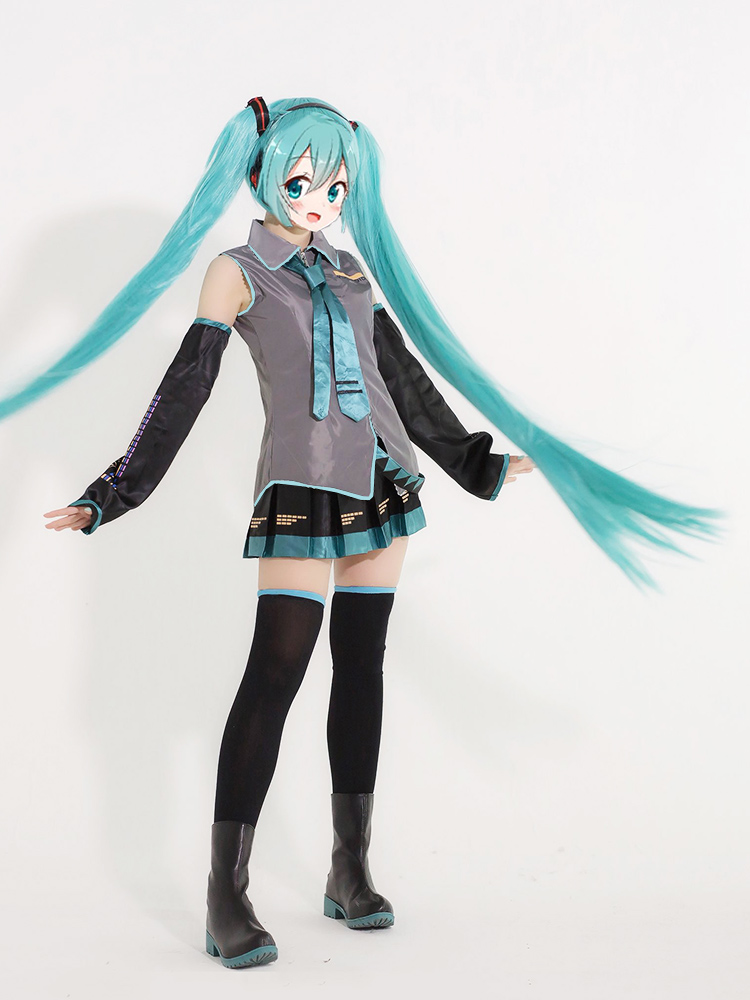 初音未來cos 定製初音未來cos服女公式服假髮mikucosplay服裝打歌服