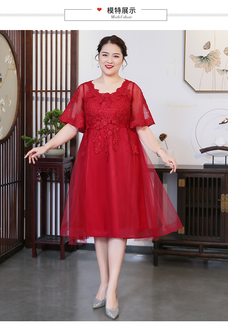 大码敬酒服200斤结婚礼服大码新娘敬酒服短款婚纱胖mm孕妇200斤遮肚子