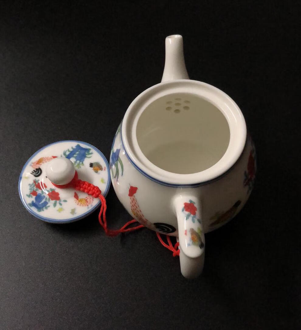 【官方甄选】景德镇斗彩鸡缸杯茶具小套装 陶泽华套装酒店办公室家用